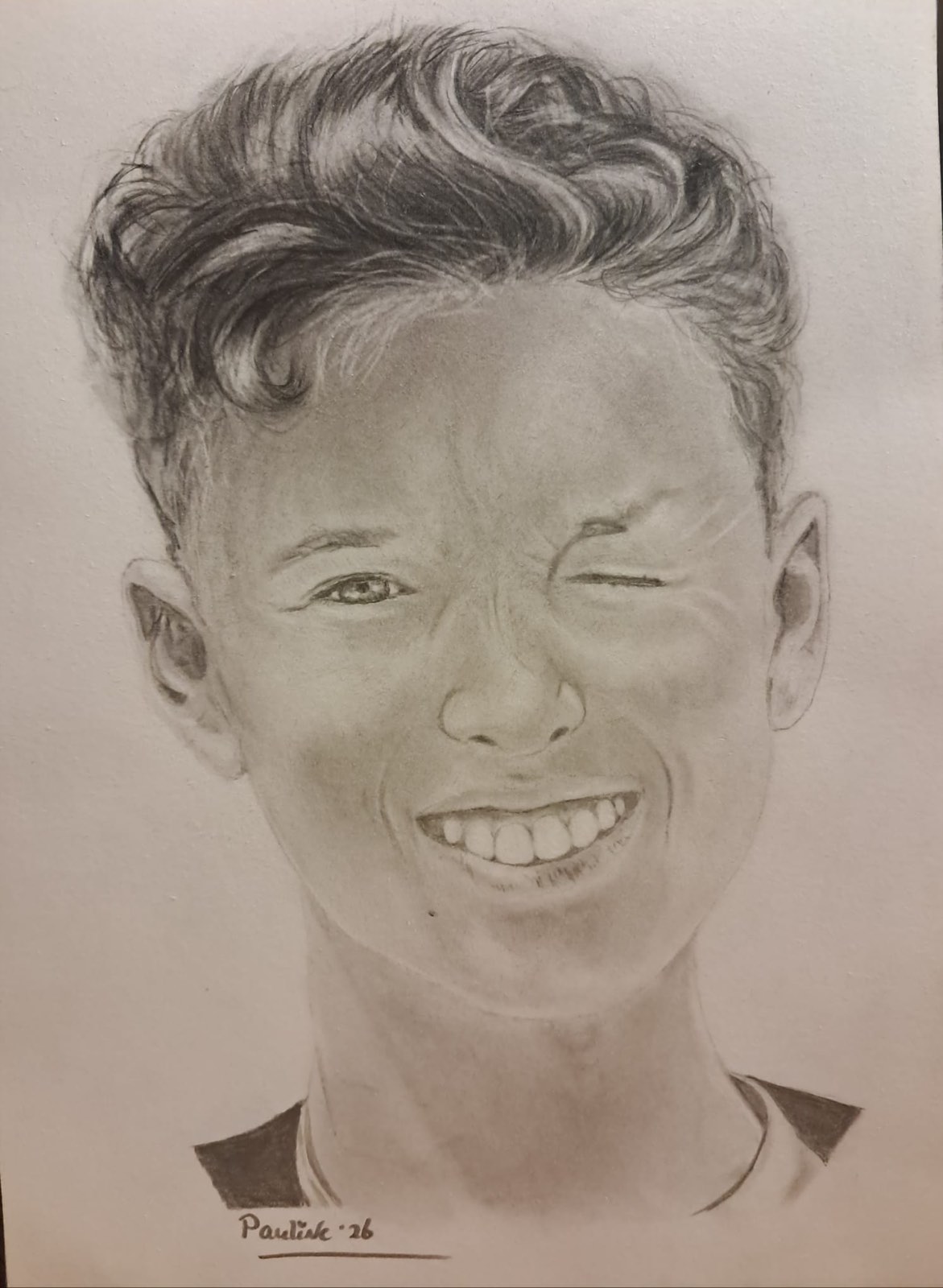 Potloodportret door Pauline