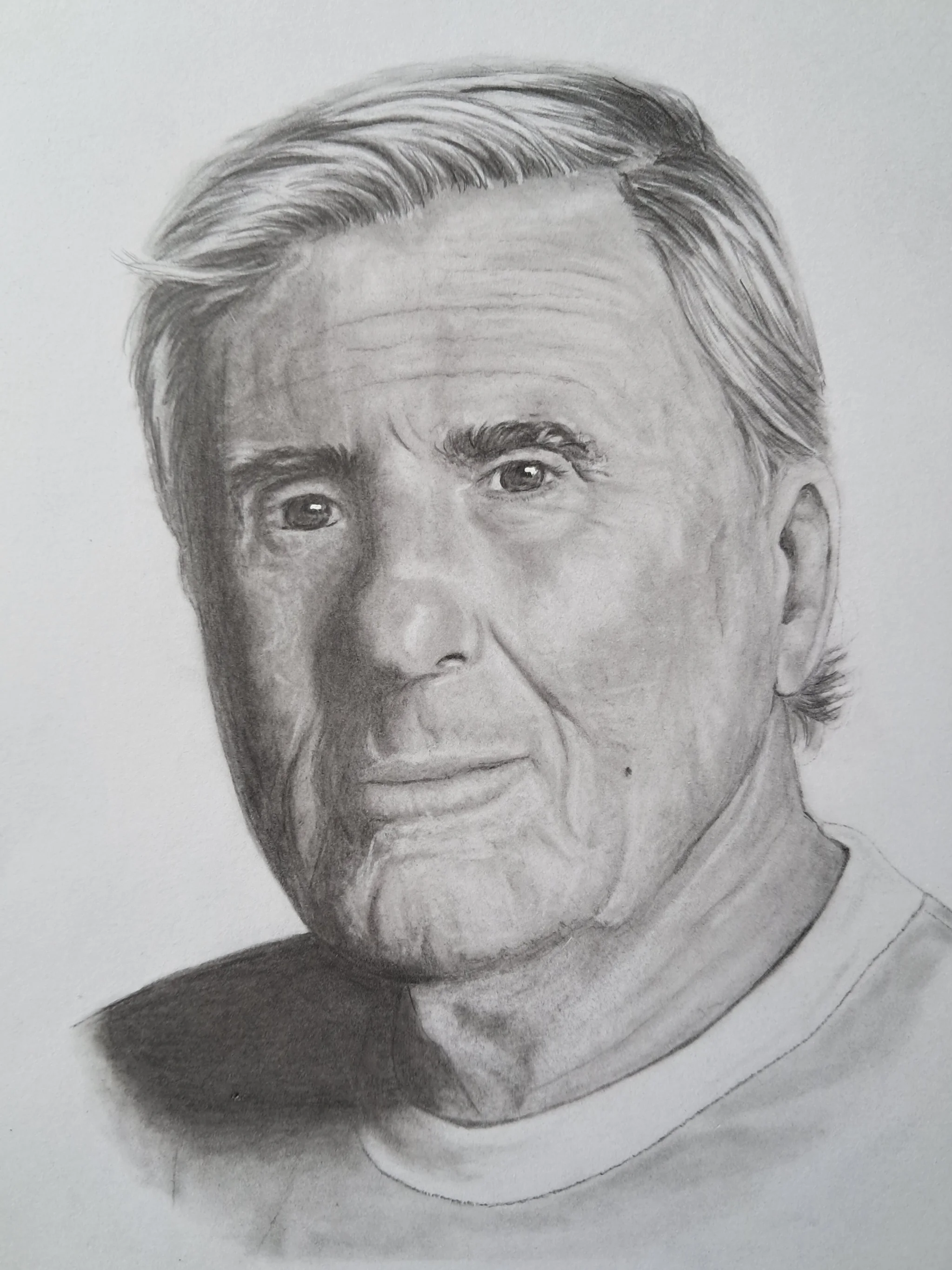 Potloodportret van Sjaak Swart alias Mister AJAX