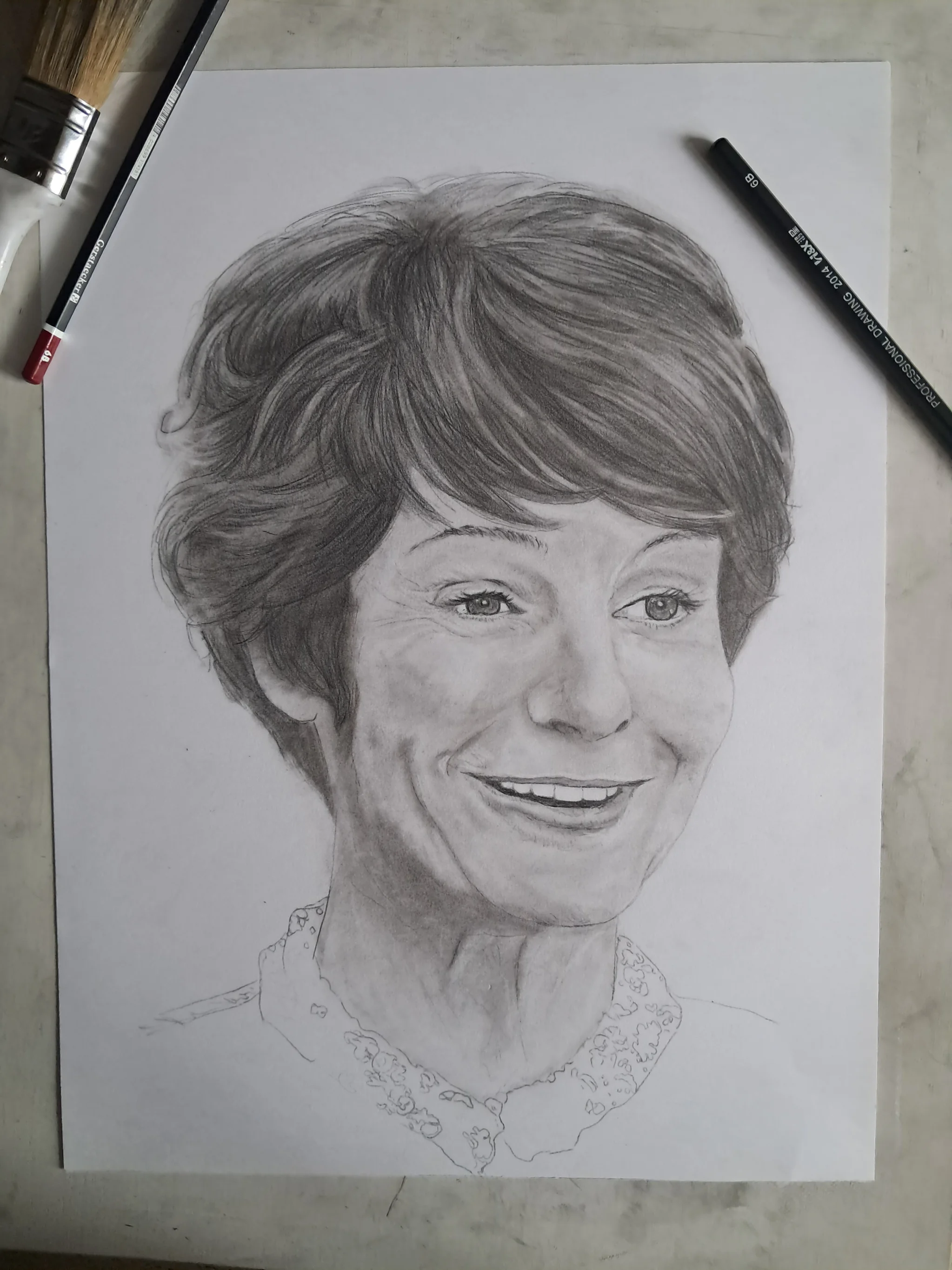 Mies (potloodportret)