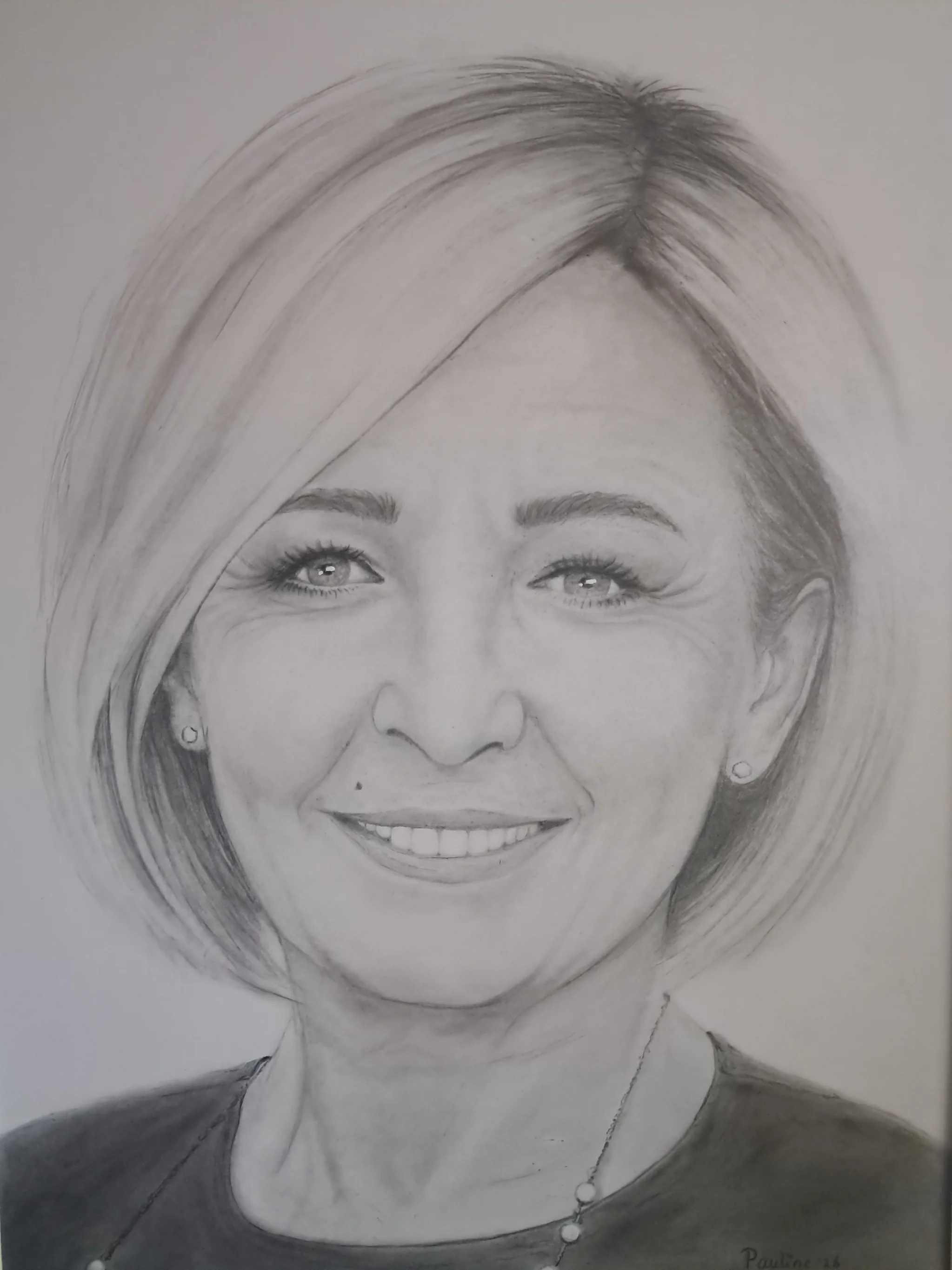Potloodportret van Caroline Tensen