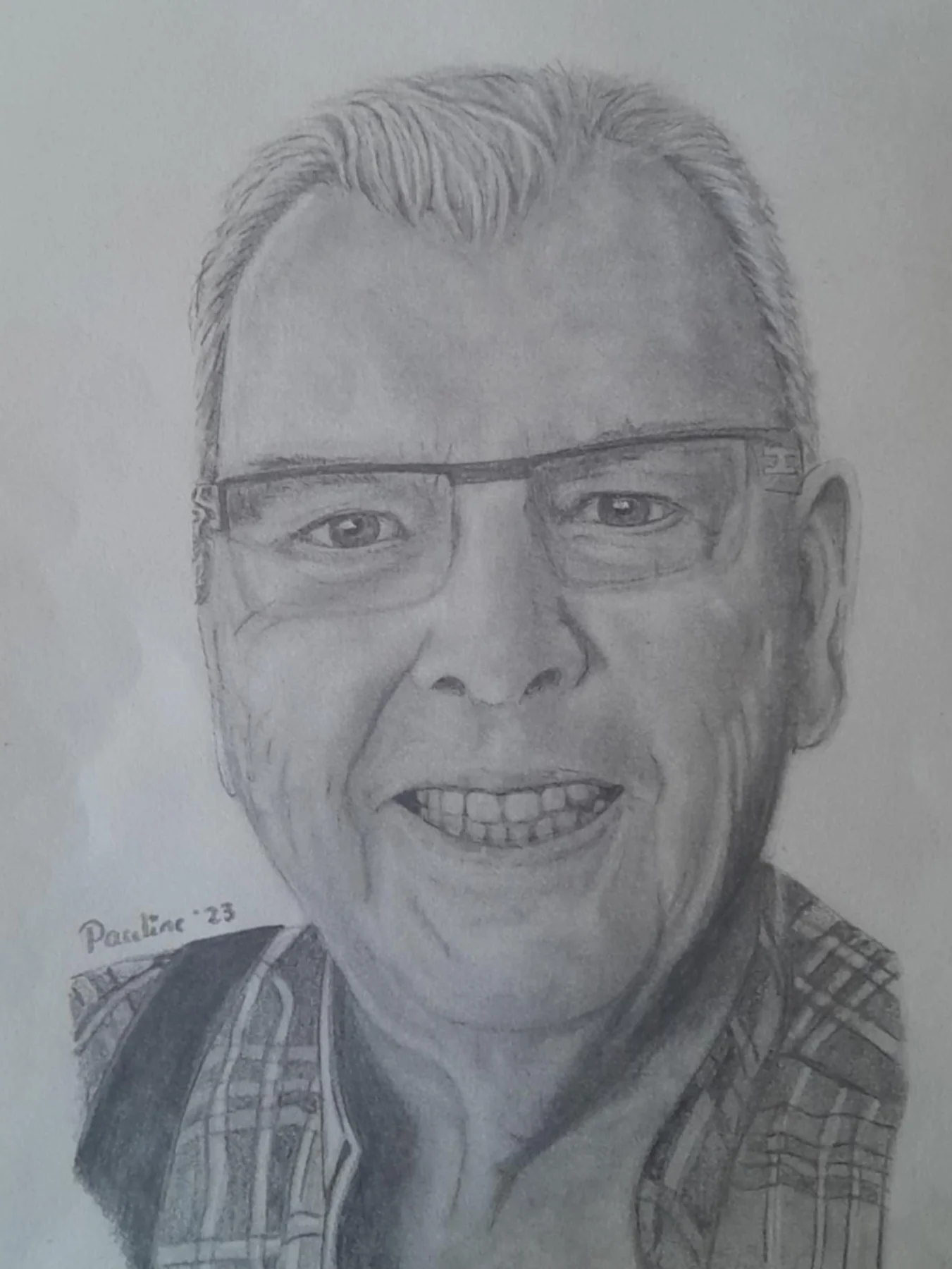 Potloodportret vader/opa
