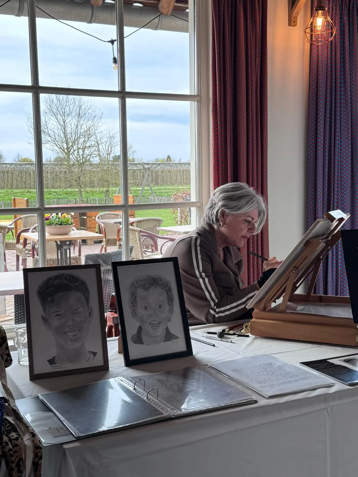 Alex als kleutertje (potloodportret)
