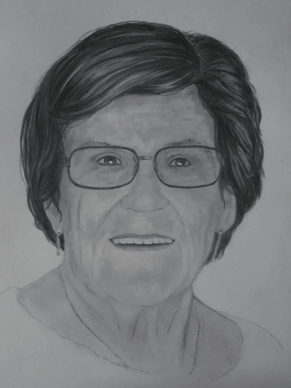 Moeder Nicole (potloodportret)